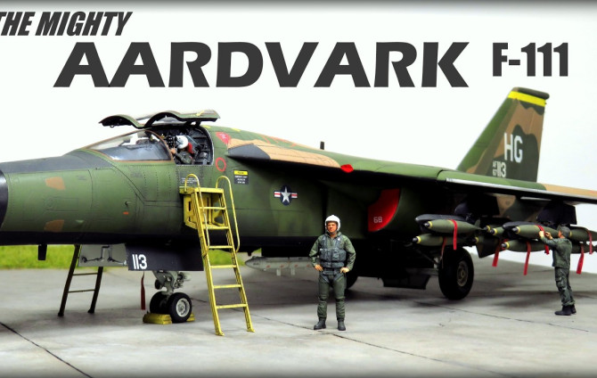 Детальна збірка могутнього 1/48 F-111A Aardvark (на базі набору HobbyBoss) від Ugur Kenel / FUN CLUB
