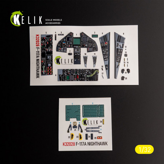 F-117A - Type 2 interior 3D decals for Trumpeter kit (1/32) Shop F-117A - Type 2 interior 3D decals for Trumpeter kit (1/32) Scale Plastic Models Kits. Accessories and Resin Parts. Reskit online Store