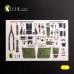 Shop P-39Q/N - interior 3D decals for Kitty Hawk/Zimi models kit (1/32) Scale Plastic Models Kits. Accessories and Resin Parts. Reskit online Store