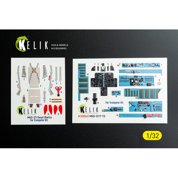 Shop MiG-21 F-13 export version - interior 3D decals for Trumpeter kit (1/32) Scale Plastic Models Kits. Accessories and Resin Parts. Reskit online Store