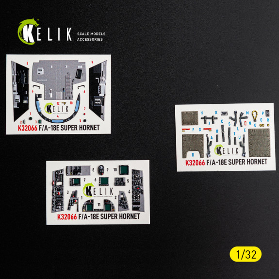 Shop F/A-18E SUPER HORNET - interior 3D decals for Trumpeter kit (1/32) Scale Plastic Models Kits. Accessories and Resin Parts. Reskit online Store