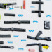 Shop F/A-18E SUPER HORNET - interior 3D decals for Trumpeter kit (1/32) Scale Plastic Models Kits. Accessories and Resin Parts. Reskit online Store