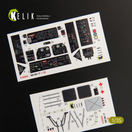 Shop Mi-17 NATO (Black version) interior 3D decals for Trumpeter (1/35) Scale Plastic Models Kits. Accessories and Resin Parts. Reskit online Store