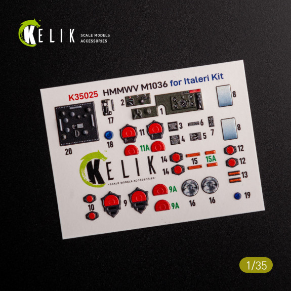 Shop “HUMVEE” HMMWV M1036 with TOW Nato green version Interior 3D Decal for Italeri kit (1/35) Scale Plastic Models Kits. Accessories and Resin Parts. Reskit online Store
