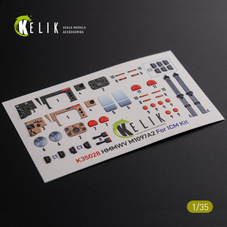 HMMWV M1097 3D Decal for ICM kit (1/35) Shop HMMWV M1097 3D Decal for ICM kit (1/35) Scale Plastic Models Kits. Accessories and Resin Parts. Reskit online Store