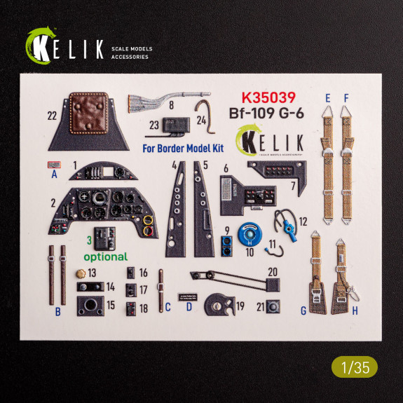 Bf-109 G-6 - interior 3D decals for Border Models kit (1/35) Shop Bf-109 G-6 - interior 3D decals for Border Models kit (1/35) Scale Plastic Models Kits. Accessories and Resin Parts. Reskit online Store