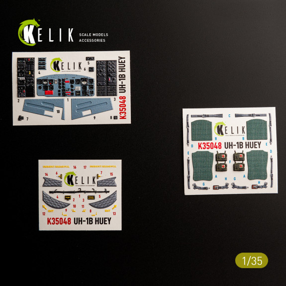 UH-1B HUEY - interior 3D decals for Trumpeter kit (1/35) Shop UH-1B HUEY - interior 3D decals for Trumpeter kit (1/35) Scale Plastic Models Kits. Accessories and Resin Parts. Reskit online Store