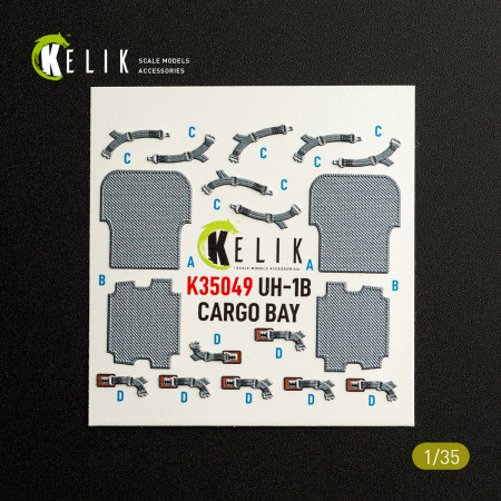 UH-1B HUEY CARGO BAY - 3D-декалі для інтер'єру набору Trumpeter (1/35) Купити UH-1B HUEY CARGO BAY - 3D-декалі для інтер'єру набору Trumpeter (1/35) Збірні пластикові моделі. Аксесуари та смоляні запчастини деталі. Інтернет магазин Reskit
