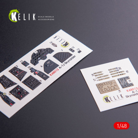 Shop A-1J Skyraider interior 3D decals for Tamiya kit (1/48) Scale Plastic Models Kits. Accessories and Resin Parts. Reskit online Store