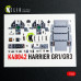 Shop Harrier GR1/GR3 interior 3D decals for Kinetic kit (1/48) Scale Plastic Models Kits. Accessories and Resin Parts. Reskit online Store