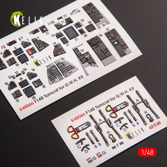 Shop F-14B Tomcat interior 3D decals for GWH kit (1/48) Scale Plastic Models Kits. Accessories and Resin Parts. Reskit online Store