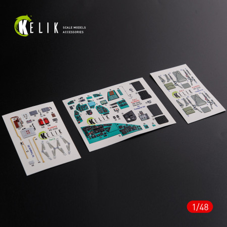 Shop Mi-24D (Hind-D) interior 3D decals for Trumpeter kit  (1/48) Scale Plastic Models Kits. Accessories and Resin Parts. Reskit online Store