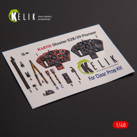 Купити Gloster E28/39 Pioneer - внутрішні 3D наклейки для комплекту ClearProp (1/48) Збірні пластикові моделі. Аксесуари та смоляні запчастини деталі. Інтернет магазин Reskit