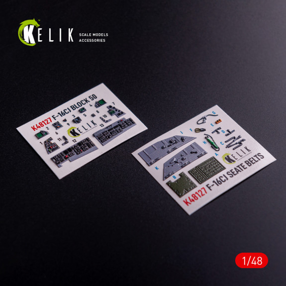 Shop F-16CJ - interior 3D decals for Tamiya kit (1/48) Scale Plastic Models Kits. Accessories and Resin Parts. Reskit online Store