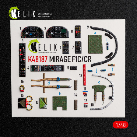 Mirage F1C/CR - interior 3D decals for Italeri kit (1/48) Shop Mirage F1C/CR - interior 3D decals for Italeri kit (1/48) Scale Plastic Models Kits. Accessories and Resin Parts. Reskit online Store