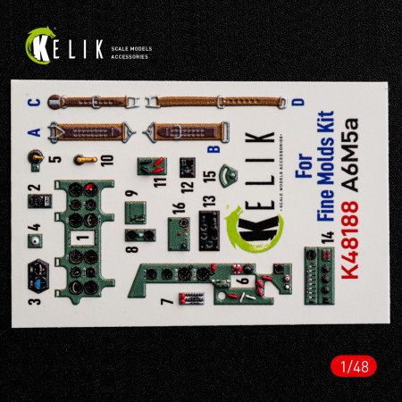 A6M5a - interior 3D decals for Fine Molds kit (1/48) Shop A6M5a - interior 3D decals for Fine Molds kit (1/48) Scale Plastic Models Kits. Accessories and Resin Parts. Reskit online Store
