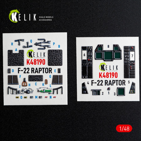F-22 Raptor - interior 3D decals for Hasegawa kit (1/48) Shop F-22 Raptor - interior 3D decals for Hasegawa kit (1/48) Scale Plastic Models Kits. Accessories and Resin Parts. Reskit online Store