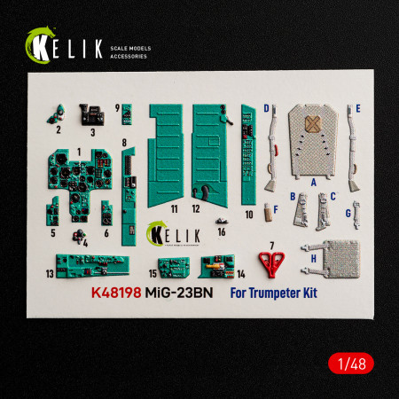 MiG-23BN - interior 3D decals for Trumpeter kit (1/48) Shop MiG-23BN - interior 3D decals for Trumpeter kit (1/48) Scale Plastic Models Kits. Accessories and Resin Parts. Reskit online Store