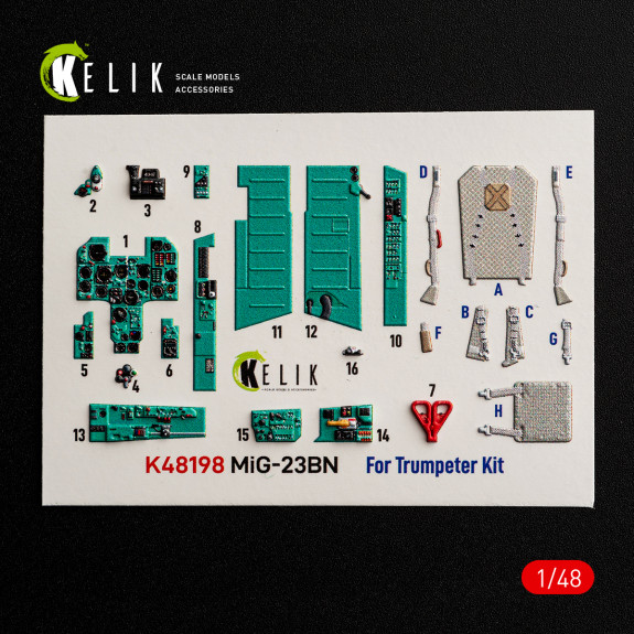 MiG-23BN - interior 3D decals for Trumpeter kit (1/48) Shop MiG-23BN - interior 3D decals for Trumpeter kit (1/48) Scale Plastic Models Kits. Accessories and Resin Parts. Reskit online Store
