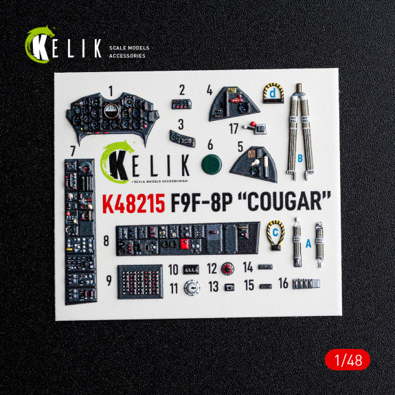 F9F-8P "COUGAR" - interior 3D decals for KittyHawk/Zimi model kit (1/48) Shop F9F-8P "COUGAR" - interior 3D decals for KittyHawk/Zimi model kit (1/48) Scale Plastic Models Kits. Accessories and Resin Parts. Reskit online Store