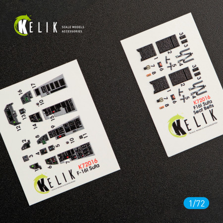 Shop F-16I "Sufa" interior 3D decals for Kinetic kit (1/72) Scale Plastic Models Kits. Accessories and Resin Parts. Reskit online Store