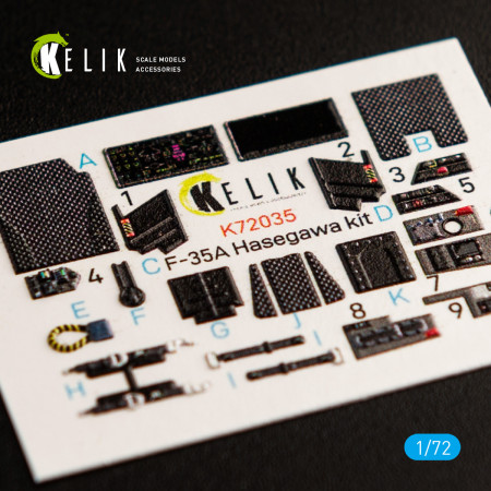 Купити 3D-наклейки для салону F-35A для комплекту Hasegawa (1/72) Збірні пластикові моделі. Аксесуари та смоляні запчастини деталі. Інтернет магазин Reskit