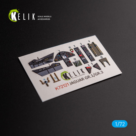 Shop Jaguar GR.1/GR.3 - interior  3D decals for Italeri  kit (1/72) Scale Plastic Models Kits. Accessories and Resin Parts. Reskit online Store