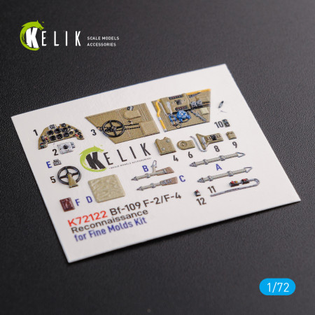BF109-F2/F4 reconnaissance interior 3D decals for Fine Molds kit (1/72) Shop BF109-F2/F4 reconnaissance interior 3D decals for Fine Molds kit (1/72) Scale Plastic Models Kits. Accessories and Resin Parts. Reskit online Store