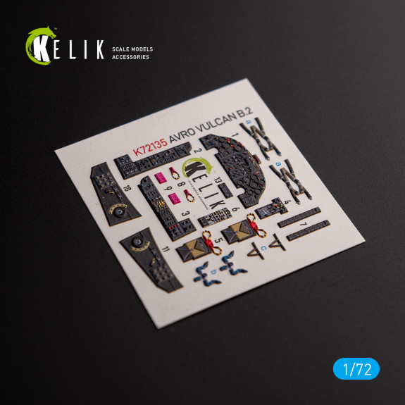 Shop AVRO VULCAN B.2 Front cockpit - interior  3D decals for Airfix  kit (1/72) Scale Plastic Models Kits. Accessories and Resin Parts. Reskit online Store