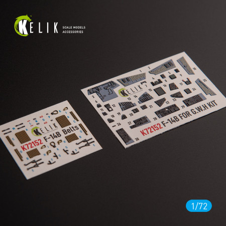 Shop F-14B - interior 3D decals for GWH kit (1/72) Scale Plastic Models Kits. Accessories and Resin Parts. Reskit online Store