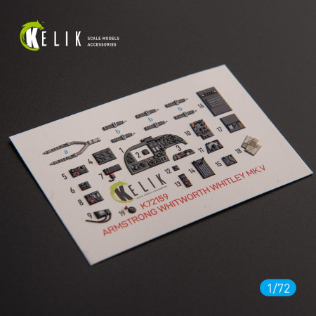 ARMSTRONG WHITWORTH WHITLEY MK.V - interior 3D decals for Airfix kit (1/72) Shop ARMSTRONG WHITWORTH WHITLEY MK.V - interior 3D decals for Airfix kit (1/72) Scale Plastic Models Kits. Accessories and Resin Parts. Reskit online Store