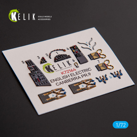 Shop English Electric Canberra PR.9 - interior 3D decals for Airfix kit (1/72) Scale Plastic Models Kits. Accessories and Resin Parts. Reskit online Store