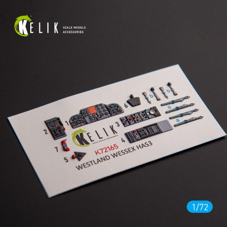 Shop Westland Wessex HAS.3 - interior 3D decals for Italeri kit (1/72) Scale Plastic Models Kits. Accessories and Resin Parts. Reskit online Store