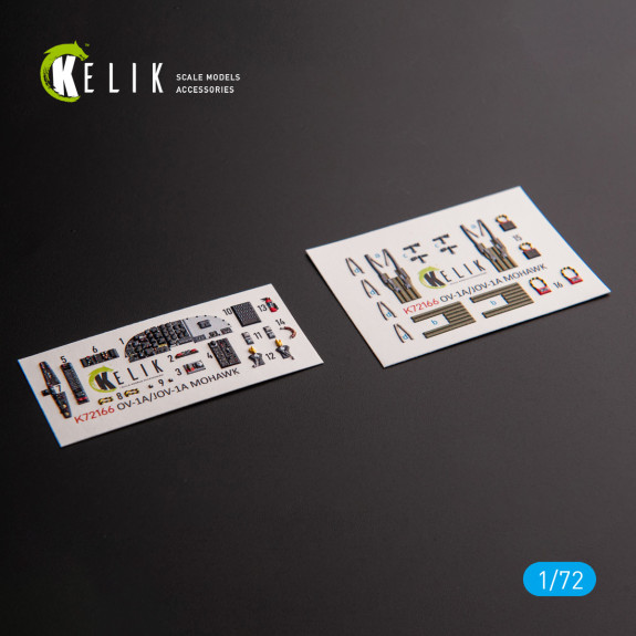 Shop OV-1A/JOV-1A MOHAWK - interior 3D decals for ClearProp kit (1/72) Scale Plastic Models Kits. Accessories and Resin Parts. Reskit online Store