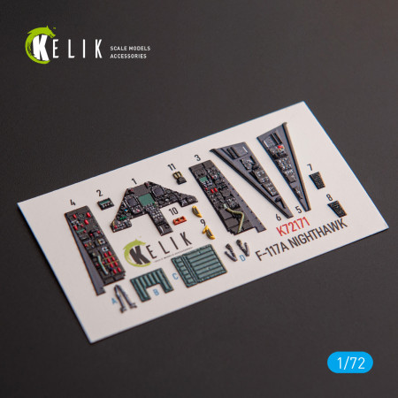 F-117A NIGHTHAWK - interior 3D decals for Academy kit (1/72) Shop F-117A NIGHTHAWK - interior 3D decals for Academy kit (1/72) Scale Plastic Models Kits. Accessories and Resin Parts. Reskit online Store