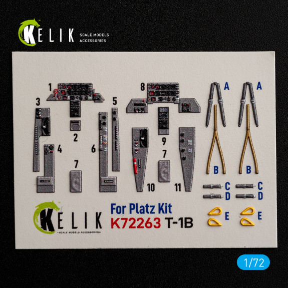 T-1B - interior 3D decals for Platz kit (1/72) Shop T-1B - interior 3D decals for Platz kit (1/72) Scale Plastic Models Kits. Accessories and Resin Parts. Reskit online Store