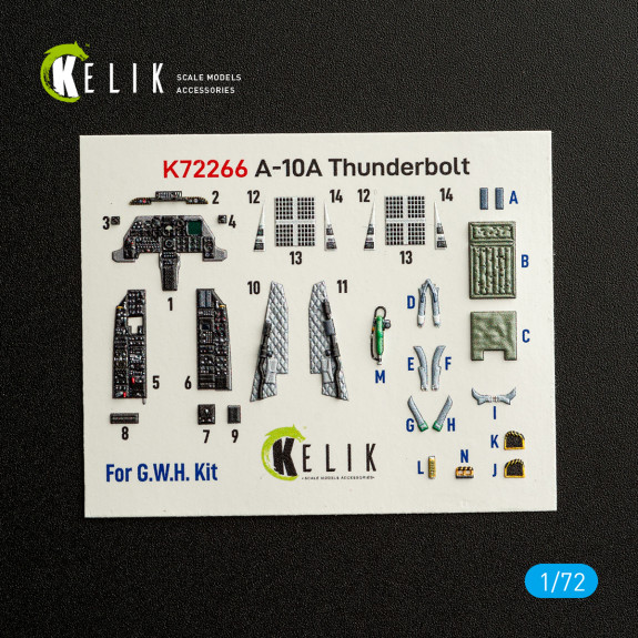 A-10A Thunderbolt - interior 3D decals for GWH kit (1/72) Shop A-10A Thunderbolt - interior 3D decals for GWH kit (1/72) Scale Plastic Models Kits. Accessories and Resin Parts. Reskit online Store
