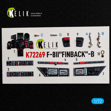 F-8II "Finback"-B - interior 3D decals for Trumpeter kit (1/72) Shop F-8II "Finback"-B - interior 3D decals for Trumpeter kit (1/72) Scale Plastic Models Kits. Accessories and Resin Parts. Reskit online Store