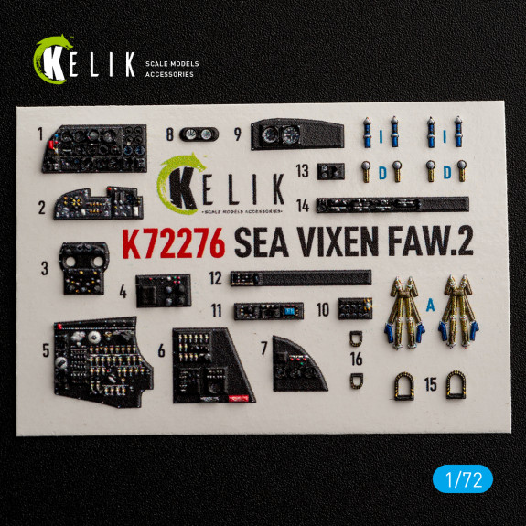 SEA VIXEN FAW.2 - interior 3D decals for Cyberhobby kit (1/72) Shop SEA VIXEN FAW.2 - interior 3D decals for Cyberhobby kit (1/72) Scale Plastic Models Kits. Accessories and Resin Parts. Reskit online Store