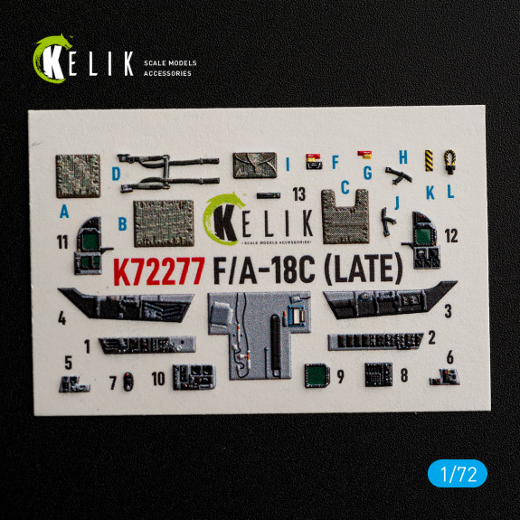 F/A-18C (LATE) - interior 3D decals for Academy 12411 kit (1/72) Shop F/A-18C (LATE) - interior 3D decals for Academy 12411 kit (1/72) Scale Plastic Models Kits. Accessories and Resin Parts. Reskit online Store