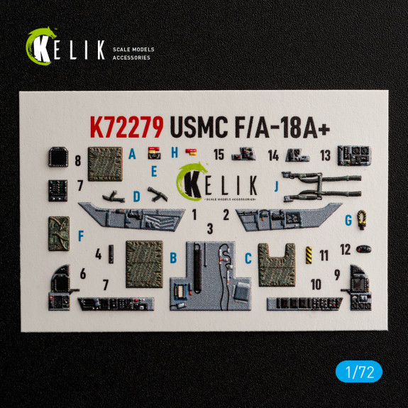 USMC F/A-18+ - interior 3D decals for Academy 12411 kit (1/72) Shop USMC F/A-18+ - interior 3D decals for Academy 12411 kit (1/72) Scale Plastic Models Kits. Accessories and Resin Parts. Reskit online Store