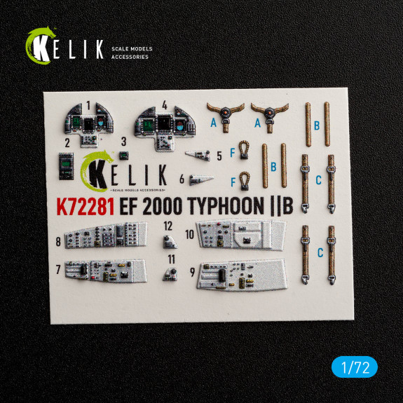 Eurofighter Typhoon EF-2000 - interior 3D decals for Italeri kit (1/72) Shop Eurofighter Typhoon EF-2000 - interior 3D decals for Italeri kit (1/72) Scale Plastic Models Kits. Accessories and Resin Parts. Reskit online Store