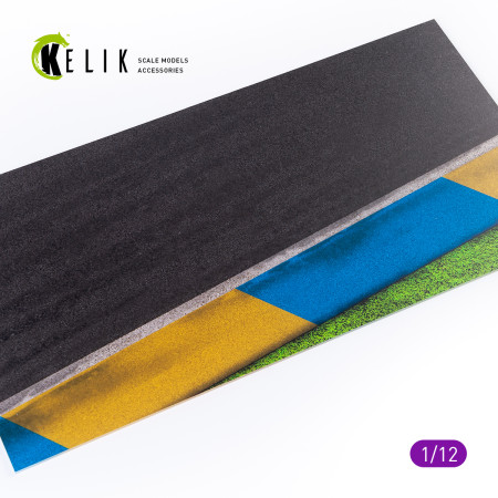 Shop Asphalt road Moto race track type 1   Base - Acrylic 3 mm (180 x 357 mm)  (1/12) Scale Plastic Models Kits. Accessories and Resin Parts. Reskit online Store