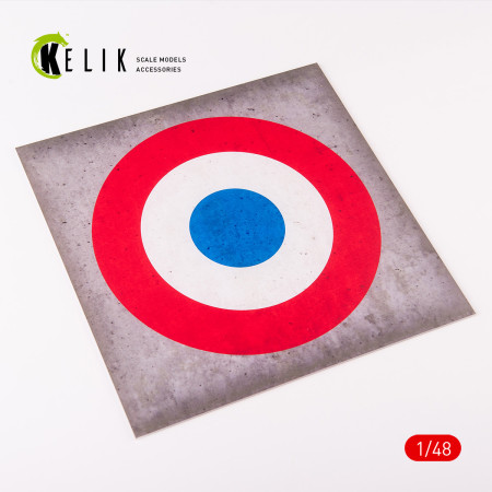Shop France Roundel - Acrylic 3 mm (240 x 240 mm) (190g) (1/72 - 1/48) Scale Plastic Models Kits. Accessories and Resin Parts. Reskit online Store