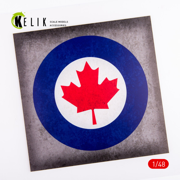 Shop Canada Roundel - Acrylic 3 mm (240 x 240 mm) (190g) (1/72 - 1/48) Scale Plastic Models Kits. Accessories and Resin Parts. Reskit online Store