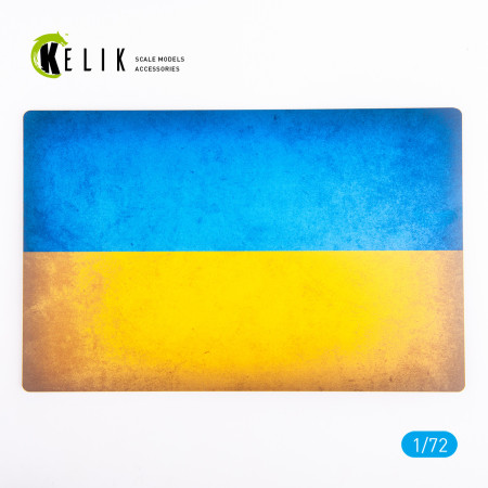 Shop Ukraine Flag - Base - Acrylic 3 mm (280 x 180 mm) (170 g) (1/72) Scale Plastic Models Kits. Accessories and Resin Parts. Reskit online Store
