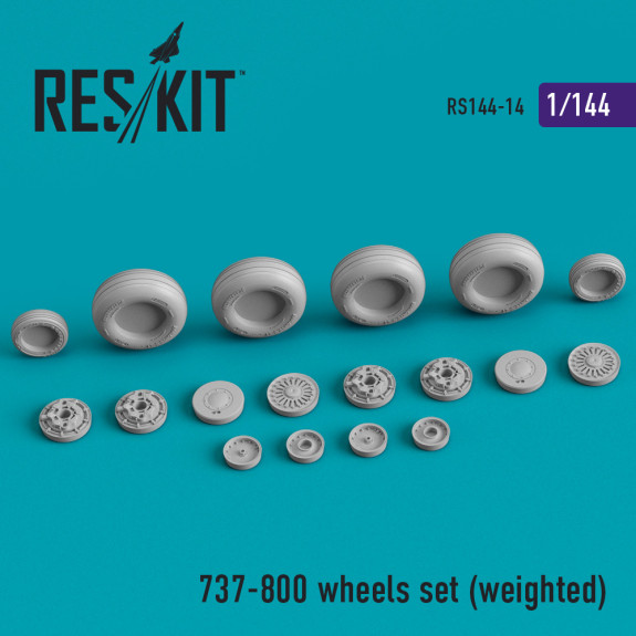 737-800 wheels set (weighted) (1/144) Shop 737-800 wheels set (weighted) (1/144) Scale Plastic Models Kits. Accessories and Resin Parts. Reskit online Store