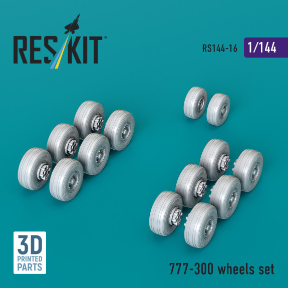 Shop 777-300 wheels set (3D printed)  (1/144) Scale Plastic Models Kits. Accessories and Resin Parts. Reskit online Store