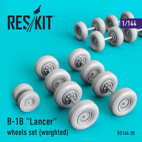 Shop B-1B "Lancer" wheels set (weighted) (1/144) Scale Plastic Models Kits. Accessories and Resin Parts. Reskit online Store