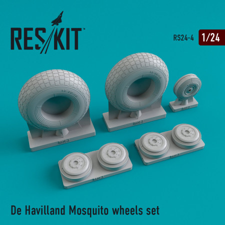 Shop DH.98 "Mosquito" wheels set (1/24) Scale Plastic Models Kits. Accessories and Resin Parts. Reskit online Store